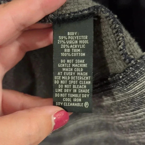 Rodd & Gunn Cardigan‎ Sweater Full Zip Italian Yarn size 2XL Blue & Gray - Picture 6 of 16